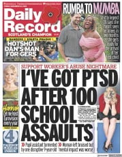 Daily Record (UK) Newspaper Front Page for 10 November 2023
