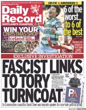 Daily Record (UK) Newspaper Front Page for 13 November 2023