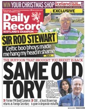 Daily Record (UK) Newspaper Front Page for 14 November 2023