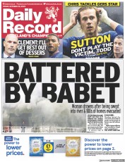 Daily Record (UK) Newspaper Front Page for 20 October 2023