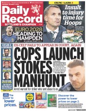 Daily Record (UK) Newspaper Front Page for 5 October 2023