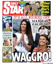 Daily Star (UK) Newspaper Front Page for 10 October 2019