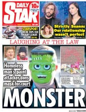 Daily Star (UK) Newspaper Front Page for 11 October 2018