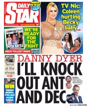 Daily Star (UK) Newspaper Front Page for 12 October 2019