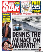 Daily Star (UK) Newspaper Front Page for 12 February 2020