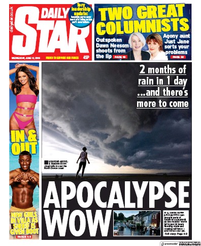 Daily Star Newspaper Front Page (UK) for 12 June 2019