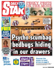 Daily Star (UK) Newspaper Front Page for 13 October 2023