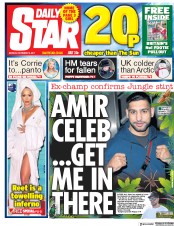 Daily Star (UK) Newspaper Front Page for 13 November 2017
