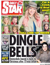 Daily Star (UK) Newspaper Front Page for 13 November 2018
