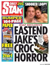 Daily Star (UK) Newspaper Front Page for 13 April 2019