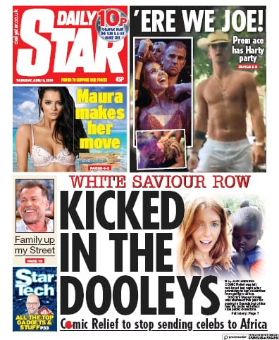 Daily Star Newspaper Front Page (UK) for 13 June 2019