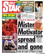 Daily Star (UK) Newspaper Front Page for 14 October 2019