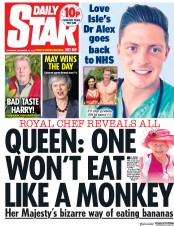 Daily Star (UK) Newspaper Front Page for 15 November 2018