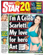 Daily Star (UK) Newspaper Front Page for 16 November 2017