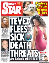 Daily Star (UK) Newspaper Front Page for 16 May 2012