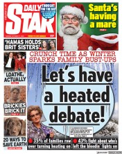 Daily Star (UK) Newspaper Front Page for 17 October 2023