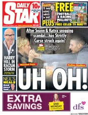 Daily Star (UK) Newspaper Front Page for 17 November 2018