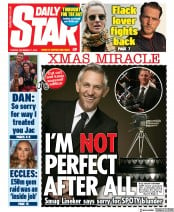 Daily Star (UK) Newspaper Front Page for 17 December 2019