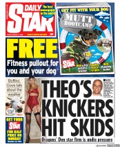 Daily Star (UK) Newspaper Front Page for 17 January 2020