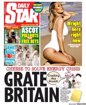 Daily Star (UK) Newspaper Front Page for 17 June 2019