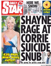 Daily Star (UK) Newspaper Front Page for 18 October 2018