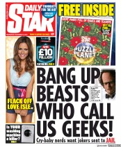 Daily Star (UK) Newspaper Front Page for 18 December 2019