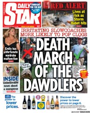 Daily Star (UK) Newspaper Front Page for 19 October 2023