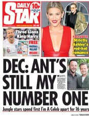 Daily Star (UK) Newspaper Front Page for 19 November 2018