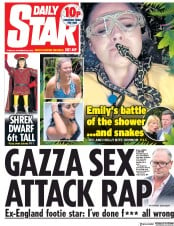 Daily Star (UK) Newspaper Front Page for 20 November 2018
