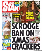 Daily Star (UK) Newspaper Front Page for 21 November 2019