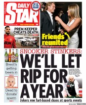 Daily Star (UK) Newspaper Front Page for 21 January 2020