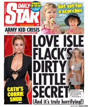 Daily Star (UK) Newspaper Front Page for 23 August 2019