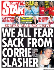 Daily Star (UK) Newspaper Front Page for 24 October 2018