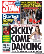 Daily Star (UK) Newspaper Front Page for 24 October 2019
