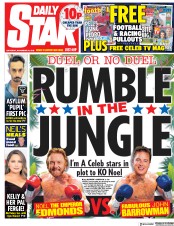 Daily Star (UK) Newspaper Front Page for 24 November 2018