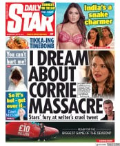 Daily Star (UK) Newspaper Front Page for 24 July 2019