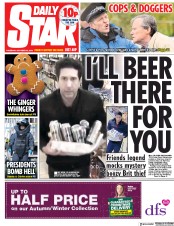Daily Star (UK) Newspaper Front Page for 25 October 2018