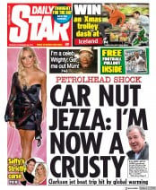 Daily Star (UK) Newspaper Front Page for 25 November 2019