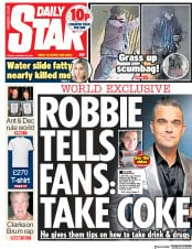 Daily Star (UK) Newspaper Front Page for 25 January 2019
