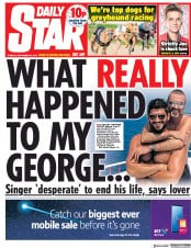 Daily Star (UK) Newspaper Front Page for 25 September 2018