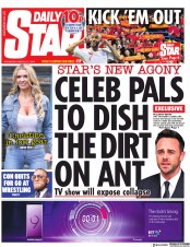 Daily Star (UK) Newspaper Front Page for 27 March 2019