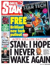 Daily Star (UK) Newspaper Front Page for 28 February 2019