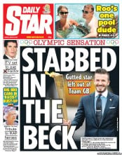Daily Star Newspaper Front Page (UK) for 29 June 2012