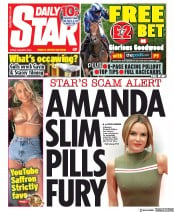 Daily Star (UK) Newspaper Front Page for 2 August 2019