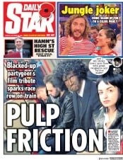 Daily Star (UK) Newspaper Front Page for 30 October 2018