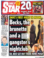Daily Star (UK) Newspaper Front Page for 31 January 2018