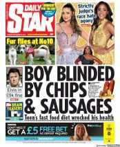 Daily Star (UK) Newspaper Front Page for 3 September 2019