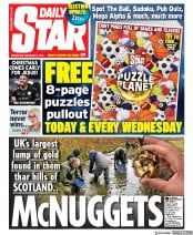 Daily Star (UK) Newspaper Front Page for 4 December 2019