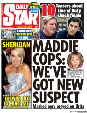 Daily Star (UK) Newspaper Front Page for 4 May 2019