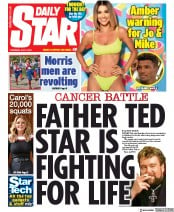 Daily Star (UK) Newspaper Front Page for 4 July 2019